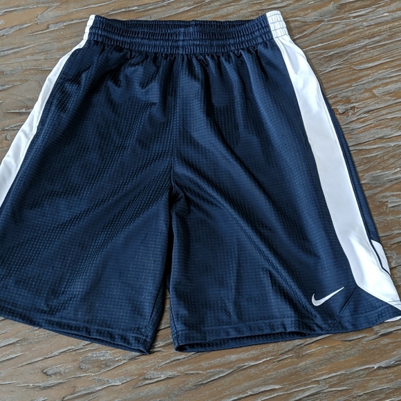 Men's Nike Gym Shorts, Blue/White, Large